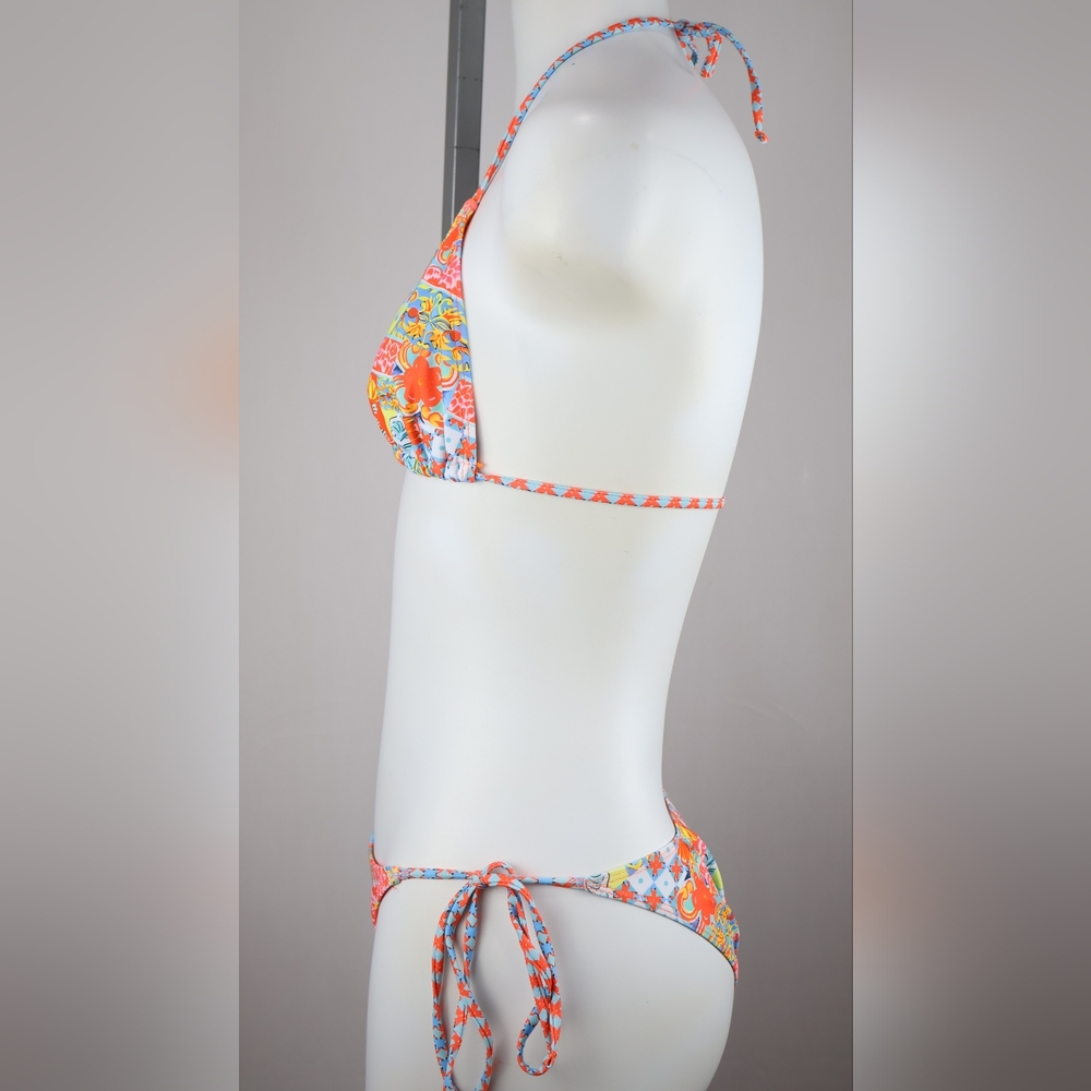 Colorful Patchwork Bikini Set - Picture 5 of 9
